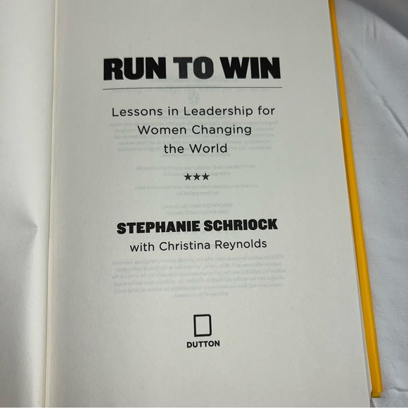 Stephanie Schriock *Run To Win: Lesson in Leadership for Women BUY 2 GET 1 NEW - Picture 8 of 13